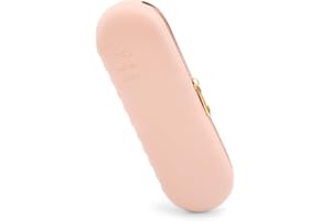 UPXDUMI Travel Makeup Brush Holder, Zip Silicone Make up Bag, Portable Cosmetic Pouch, Multi-Purpose Small Case for Accessories, Toothbrush, Pencil, Travel Gadgets Gifts for Women, Pink