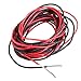 Produktbild 2 x 3 M 20 Gauge AWG Silikon Gummi Drahtseil Draht Kabel flexibel rot schwarz