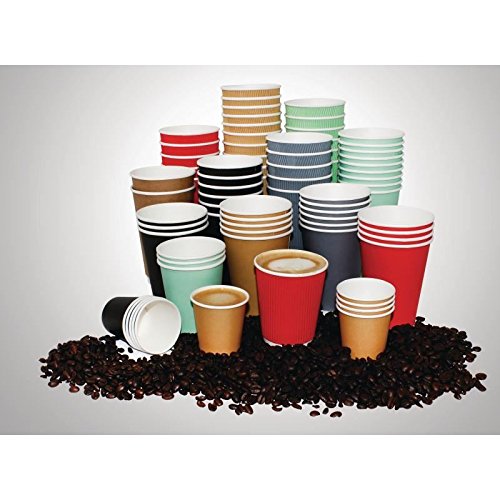 500x Fiesta Hot Cup Ripple Wall Kraft Light Brown 8oz Take Away Travel 500x Fiesta Hot Cup Ripple Wall Kraft Light Brown 8oz Take Away Travel