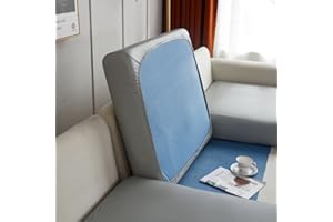 BOLUXIU Funda de cojín de Asiento de sofá-elástico sofá de Piel sintética Funda de cojín de Cuero elástico Alta Cubierta de Muebles de cojín de sofá Impermeable y a Prueba de Aceite