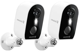 GALAYOU Camera Surveillance WiFi Exterieure sans Fil - 2K Camera Surveillance sur Batteries Exterieure/Interieure, Alerte Instantanée PIR, Vision Nocturne en Couleur, Sirène Intelligente, IP65 (2p)