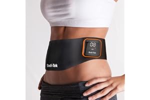 Bodi-Tek Ab & Back Muscle Strengthener Belt with EMS & Heat – Rechargeable Core Trainer with 7 Programmes, Adjustable Fit, Graphene Heating & USB Power – Home Fitness & Toning Belt for Men & Women