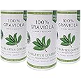 3 x 100% Organic Soursop/Graviola Crushed / 3 x 50 g/No Pesticides/Wild Collection/New Harvest/Direct from the manufacturer Graviola.de Germany.