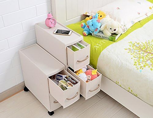 Ultra-Portable Slim Multi layer Drawer Storage Cabinet Kitchen and Bathroom Gap Rack