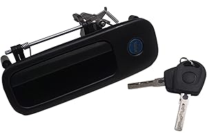 cantondz 1J6827565B Heckklappengriff Griff mit Schloss mit 2 Schlüssel Heckklappe Griff Kompatibel mit VW Golf 4 Polo 6N Lupo