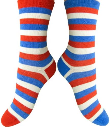 Loonysocks, 2 Pair of Colorful Cotton Rich Women & Girls GB Coloured Socks UK Size 12(child)-2.5 EU 31/34