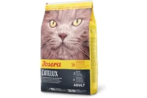 JOSERA Catelux 400 g | Croquettes pour chat difficile canard & pommes de terre | Aliment Super Premium pour chat adulte au fin palais | Sachet de 400 gr