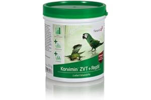 Tierarzt24 KORVIMIN ZVT & REPTIL bietet die optimale Nährstoffversorgung für Ziervögel, Tauben & Reptilien - Zur kurzfristigen Vitamin- und Mineralstoffversorgung. Weltweit im Einsatz - 50 g