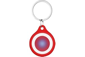 AXFEE AirTag Schutzhülle, Silikon Keyring Schutzhülle Kompatibel mit AirTags, Schutzhülle für Apple AirTags, Mini Apple AirTags Case, Hülle Schlüsselanhänger Case, Leicht Cover mit Schlüsselanhänger