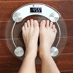 Boriva Deluxe DIGITAL Weighing Scale Machine upto 180 kgs Capacity for Human Body for Home, Transparent
