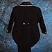 Dressy Daisy Baby Boys' Jacquard Cummerbund 5 Pieces Formal Tuxedo Suit With Tail Baptism Christening Outfit Size 9-12 Months Black Gold