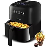 INALSA Air Fryer 3.5 ltr|1400 W with Air Crisp Technology|Temperature & Timer Control|8 Preset Menu & Digital Display|Air fry, Bake,Roast,Reheat,Dehyd
