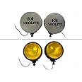 KINGSPADE 5.5'' inches Universal Halogen Fog Light (YELLOW GLASS LENS) 12V 55W H3 BULB FIT FOR MAHINDRA THAR, GYPSY, TRACTOR, SUVs, MM550, 540, CAR etc. (SET OF 2) | Fog Light | Spot Light