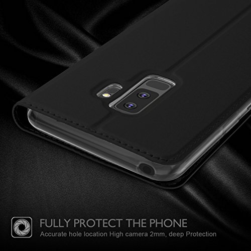 Samsung Galaxy S9 Plus HÃ¼lle, iBetter Samsung Galaxy S9 Plus Flip Bookstyle Kompletter HÃ¼llen Mit Magnetverschluss und Standfunktion Tasche Etui HÃ¼llen SchutzhÃ¼lle fÃ¼r Samsung Galaxy S9 Plus Smartphone (Schwarz)