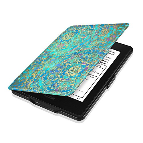Fintie Kindle Paperwhite Hülle – Die dünnste und leichteste Smartshell Case Schutzhülle Tasche mit auto Sleep / Wake für den neuen Kindle Paperwhite 2016 (mit 300 ppi-Display, 6 Zoll, und integrierter Beleuchtung) und alle Modelle von 2012, 2013, 2014, 2015 – Jade - 5