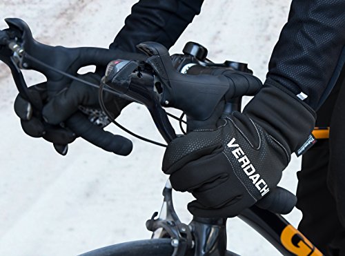 VERDACHI Winter Fahrradhandschuhe Herren Damen Wasserdicht Thinsulate Warm Winddicht Lang Fahrradbekleidung Touchscreen Handschuhe Perfekt Für Outdoor Sport Motorrad Mountainbike Rennrad Reiten Laufen Ski - 7