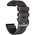 NotoCity Klockarmband i mjuk silikon för Fenix 5 med en bredd på 22 mm för Fenix 5/Fenix 5 Plus/Fenix 6/Fenix 6 Pro/Forerunne