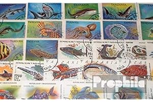 PROPHILA COLLECTION Motives 50 Divers Poisson Timbres (Timbres pour Les collectionneurs) Eau Animaux
