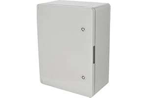 Quadro Elettrico da Parete 400x300x170 mm IP65 Grigio - Scatola di Distribuzione in ABS con Piastra di Montaggio Zincata - Armadietto per Impianti Elettrici da Esterno e Interno - Horoz Electric