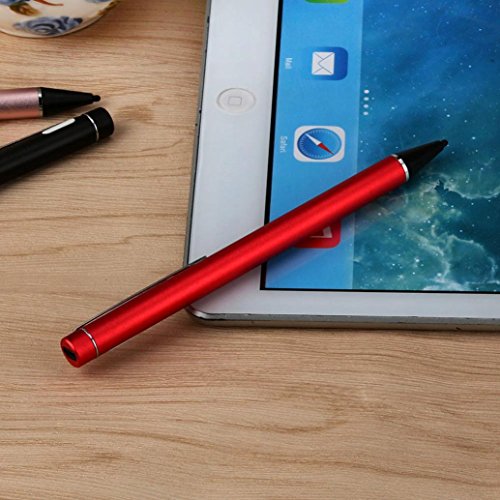 Bescita Stylus Pen Eingabestift + Kugelschreiber für Apple iPad Air / Apple iPad mini 3 / Apple iPad mini 2, Iphone,Galaxy Tab, Galaxy S2 S3,Android etc (Rot) - 4
