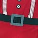 iiniim Baby Boys Christmas Santa Romper with Hat Outfit Sets Red 6-12 Months