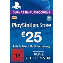PlayStation Store Guthaben-Aufstockung 25 EUR [PS4, PS3, PS Vita PSN Code - deutsches Konto]