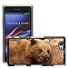Price comparison product image Just Phone Cover Hot Style Cell Phone PC Hard Case Cover // M00140247 Kodiak Bear Bear Predator Animal // Sony Xperia Z1 Compact D5503