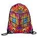 Produktbild Unicorn Corgi Printed Casual Drawstring Backpack Boys Large Capacity Sack Tote Travel 16.9" 14" Colorful Rubik's Cube 10