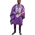HD Traditional African Clothing for Men: Nigerian Agbada Embroidery Bazin Boubou Outfit