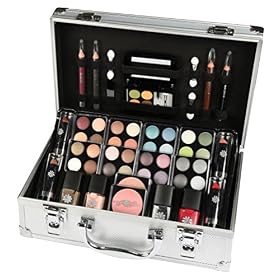 Briconti Zmile Cosmetics Coffret Maquillage Mallette en Aluminium, 51 Pièces, 1 Unité