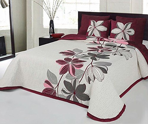 Colcha reversible de hilo tintado, mod. LARIA de muy fácil lavado.Fabricada en CEE (150)