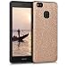 Produktbild kwmobile Hybrid Outdoor Hülle für Huawei P9 Lite mit Hybrid Muster Design - Dual TPU Silikon Hard Case Handy Hard Cover in Rosegold Schwarz