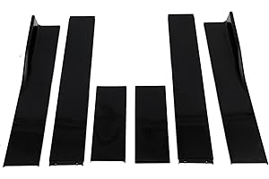 Dhouse 6pcs Universal Side Skirts Extensions Rocker Panel 2m Splitter Car Styling Accessories