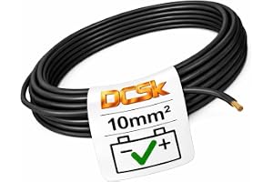 DCSk Fordonskabel - 10mm² - 5m - FLRY B asymmetrisk - 10 mm² - kabelsträng för fordonsindustrin - svart - 10mm2