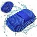 ManeKo Premium Quality Multipurpose 2 in 1 Chenille Hand Duster With Microfiber Mitts & Sponge with Grip Holding Car Accessories Item for Cleaning & Washing Car, Glass, Motorcycle, Bike, Mirror, Tiles Etc RS.235.00