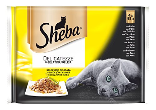 Sheba Selección de Aves Bolsitas para Gatos en Gelatina - 340 gr
