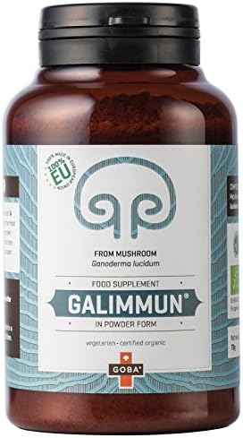 Goba Galimmun® Organic Reishi Mushroom Powder (75 g) [Ganoderma lucidum, 100% made in EU] Tausendkraut