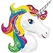 Produktbild Folienballon BUNTES EINHORN XXL 83x73cm, Luftballon für Kinder + PORTOFREI mgl + Geschenkkartenset + Helium & Ballongas geeignet. High Quality Premium Ballons vom Luftballonprofi & deutschen Heliumballon Experten. Ideales Geschenk für Kinder und Ballon Deko zum Kindergeburtstag
