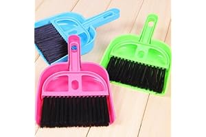 SIMPEDS Mini Dustpan Supdi with Brush Broom Set for Multipurpose Cleaning Laptops, Keyboards, Dining Table, Car Seats, Carpets (Multicolor, Small) -Pack of 2