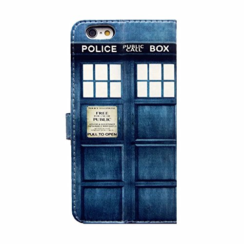 MUTOUREN iPhone SE 5 5S Drucken 2 in 1 Brieftasche Bumper Slim-Schutzhülle Tasche mit Karten- / Geldscheinfach PU Leder Handyhülle Schutzhülle Magnetverschluss Kunstleder Flip Case Tasche Hülle Schutz Etui Schale + Eingabestift – Blau Tür - 4