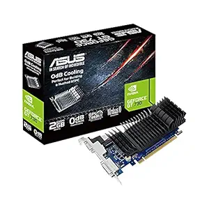 ASUS GeForce GT 730 2GB GDDR5 Low Profile Graphics Card for Silent HTPC Build (with I/O Port Brackets)