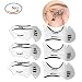 MLMSY 6 PCS Makeup Beauty Cat Eyeliner Smokey Eye Stencil Models Template Shaper Tool Perfect Cat Eyeliner And Smoky Eyes Eyebrows Template Card Makeup Tool