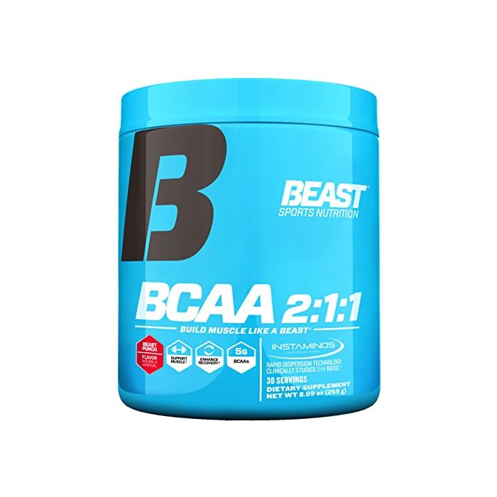 Buy Beast Sports Nutrition BCAA 211 Amino Acid Supplement Support Muscle Growth