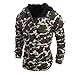 Produktbild Manadlian [New Arrival Design] Frühling Herbst Winter Herren Herbst Winter Grau Tarnung Windjacke Männer Sport Mit Kapuze Mantel Bluse (Tarnung, XL)