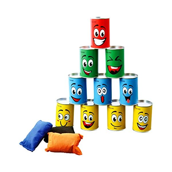 Ulifeme Chamboule Tout Jeux De Plein Air Pour Enfant Adulte Jeux Exterieur Avec 10pcs Sourire Boite De Conserve Roman La Veille Du Net