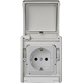 SIMON 44 Aqua Base Plug Recessed Outdoor Easy to Install Grey