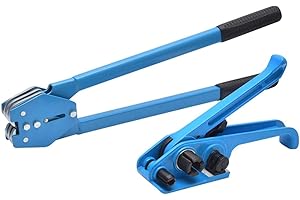 KATSU TOOLS KATSU Hand Strapping Banding Kit Nylon Strap Pallet Heavy Duty Tensioner Crimper Tool 12mm, Ideal for 11-19mm Width PET/PP Plastic Strap 832302