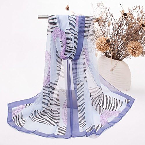 ZLYAYA Chiffon Long Scarf Print Chiffon Female,003