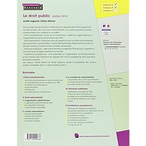Le droit public - Droit constitutionnel - Droit administratif - Finances publiques - Institutions européennes - Édition 2015 Livre en Ligne - Telecharger Ebook