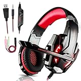 【Requisito del Sistema】Cascos gaming están compatible con Xbox One / PS4 / Nintendo Switch / Windows 7 / 8 / 10 / PC / iPad y móviles o sistema operativo de Linux todo dispositivo con jack 3,5mm. Headset y entrada de micrófono(Auriculares agrega una línea de conversión).